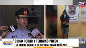 Intentó robar en supermercado provocando un apagón pero terminó detenido en Ñemby
