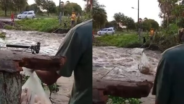 La bolsa de galleta que desafió la inundación en Fuerte Olimpo