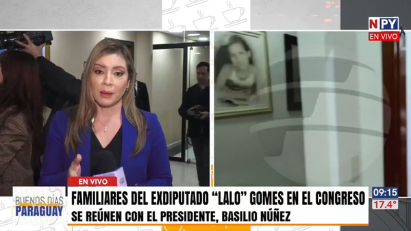 Familiares del diputado fallecido "Lalo" Gomes se reunieron con el presidente del Congreso