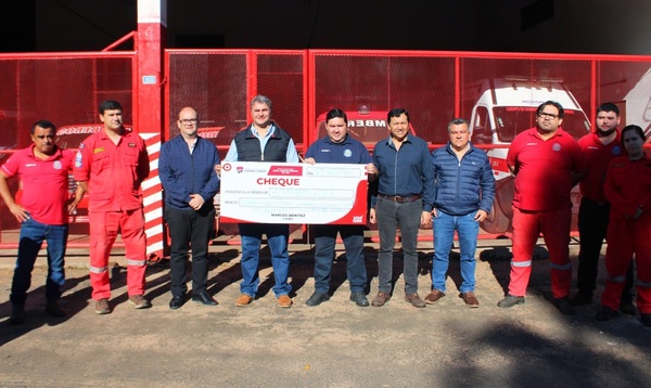 Municipalidad transfiere fondos a bomberos voluntarios de Coronel Oviedo - Noticiero Paraguay