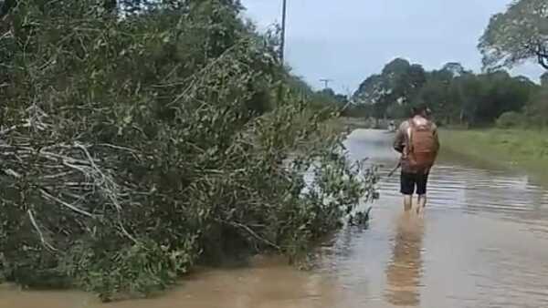 Concepción: San Carlos del Apa queda aislada tras desborde de ríos y arroyos