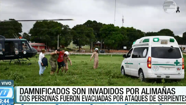 Fuerte Olimpo: Rescatan a afectados por mordeduras de serpientes, apendicitis y presión alta
