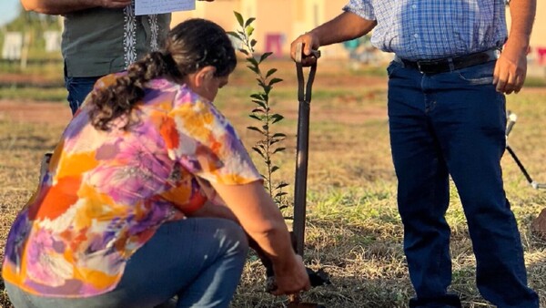 Misiones: Plantan árboles frutales en honor del Papa