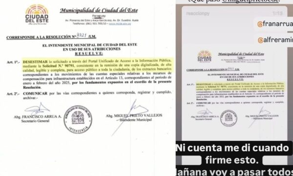 Prieto niega información pública por resolución, pero dice que “no recuerda” haberla firmado – Diario TNPRESS