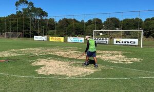 Realizan mejoras en campo de juego de 3 Corrales