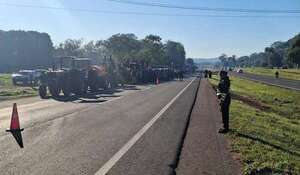 Caminera reporta cierres por parte de cañicultores en la ruta PY02 - Nacionales - ABC Color