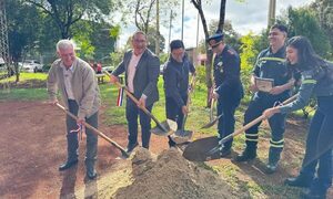 Realizan palada inicial para construcción de nuevo cuartel de bomberos