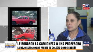 Roban camioneta de profesora frente a un Colegio de Barrio Obrero