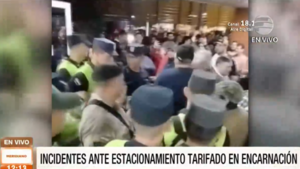 Incidentes en Encarnación por estacionamiento tarifado