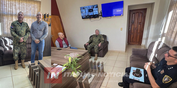 INTENDENTE HINTERLEITNER SE REUNIÓ CON EL DIRECTOR DEPARTAMENTAL DE LA POLICÍA NACIONAL
