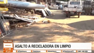Asalto a recicladora en Limpio