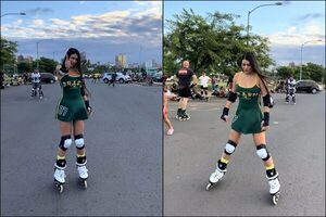 Laurys Dyva aprendió a patinar mientras algunos la critican - Teleshow