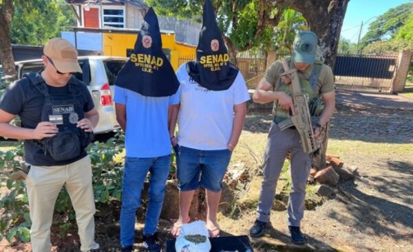 SENAD detiene a dos presuntos microtraficantes en Ciudad Nueva