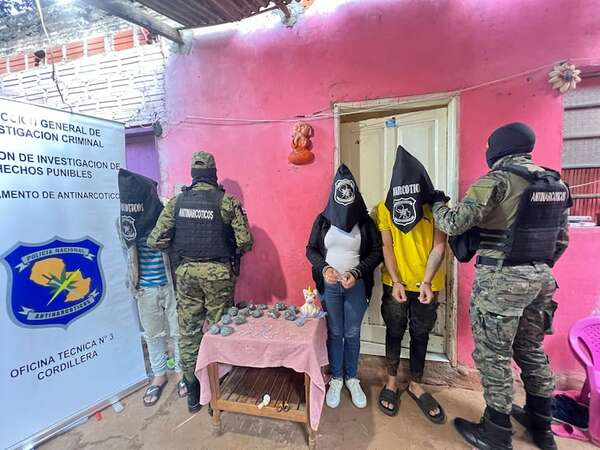 Caacupé: allanan vivienda que operaba como foco de drogas cerca de una escuela - Policiales - ABC Color