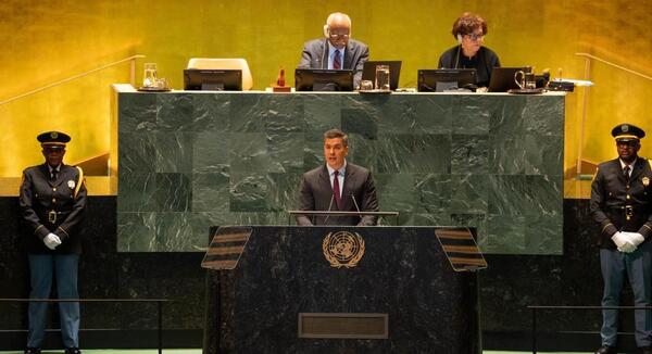 El Presidente Santiago Peña expuso en la Sesión Plenaria Especial de la Asamblea General de la ONU