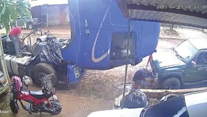 Cabina de camión cayó sobre él y ¡salió vivo!: "Es un milagro, puedo asegurarlo"