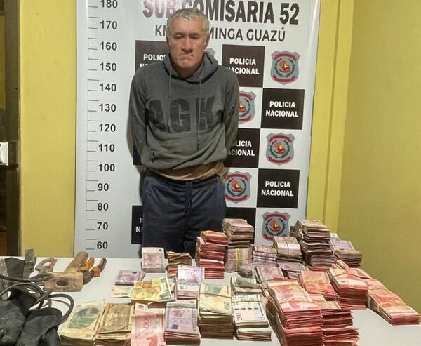 Detenido infraganti mientras vaciaba la caja de un supermercado - ABC en el Este - ABC Color