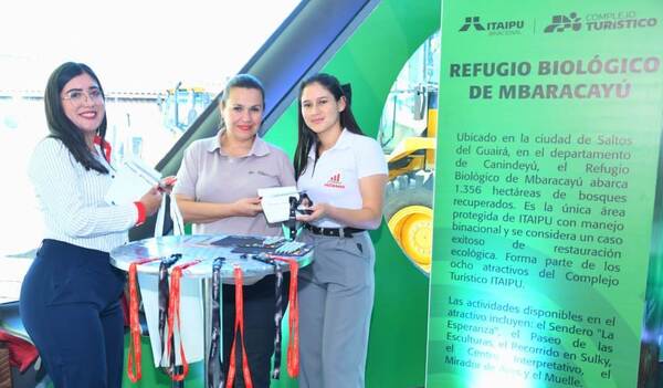 ITAIPU presenta sus múltiples acciones ambientales y turísticas en la Expo Santa Rita 2025