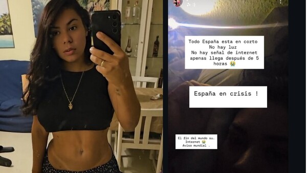 La modelo Janet Massa pidió socorro en el apagón de España: “Acá es el fin del mundo”