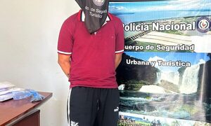 Capturan a joven con droga en el microcentro de CDE