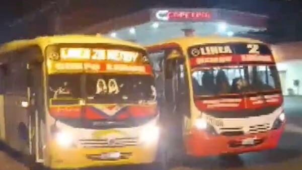 ¡Susto a bordo! Choferes de colectivos se atacan con martillo y piedra