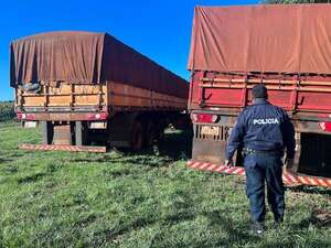 Incautan en Alto Paraná camiones utilizados para apropiarse de soja en Caaguazú - ABC en el Este - ABC Color