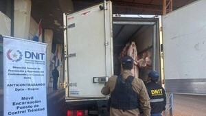 Incautan 1.500 kilos de carne porcina sin documentación en Itapúa