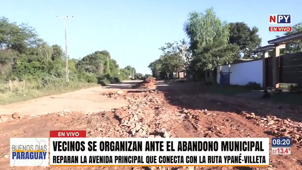 Vecinos autogestionan arreglo de calles y provisión de servicios básicos ante "abandono" municipal en Ypané