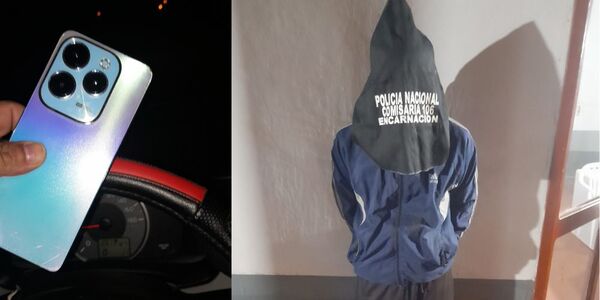 POLICÍA CAPTURA A LADRÓN TRAS ROBO A REPARTIDOR EN ENCARNACIÓN 
