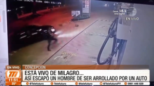 Se salvó "de milagro" de ser arrollado