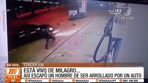 Se salvó "de milagro" de ser arrollado