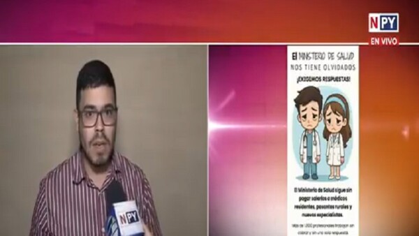 Médicos residentes reclaman salarios impagos en pleno 1° de mayo