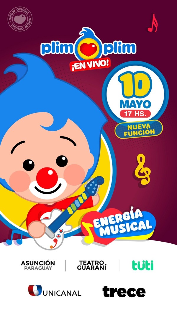 ¡Plim Plim regresa a Asunción con un show lleno de energía y diversión! - Unicanal
