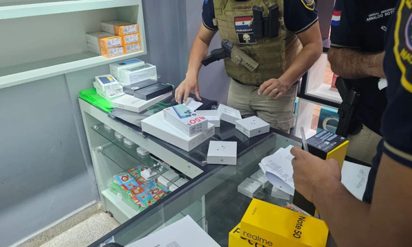 Celulares robados en Coronel Oviedo son encontrados en allanamiento de un local en Pedro Juan Caballero - OviedoPress
