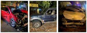 Chocó, volcó y huyó: conductor involucrado en triple accidente está prófugo - Policiales - ABC Color