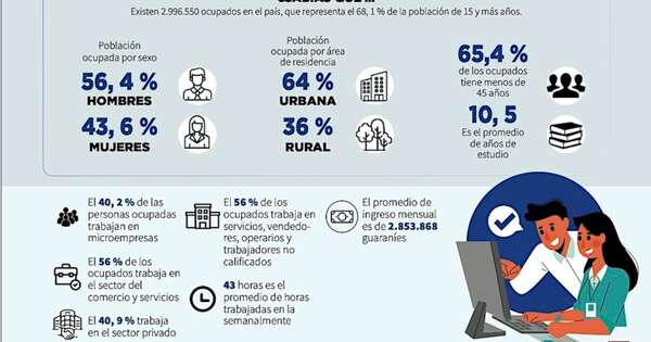 La Nación / En el Paraguay casi unas 3 millones de personas están ocupadas, afirma