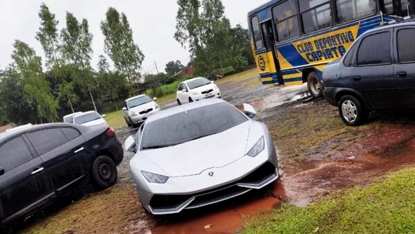 Marset ostentaba su Lamborghini en los entrenamientos de Capiatá