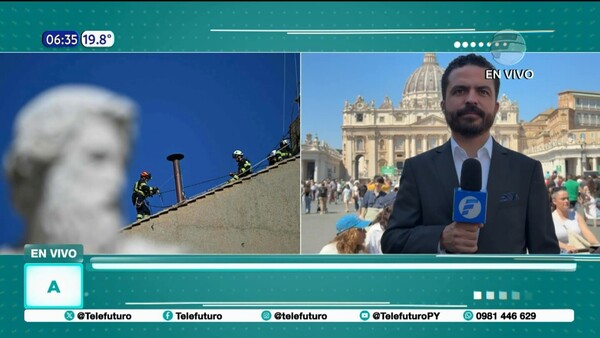 Instalan chimenea del cónclave que anunciará al nuevo papa