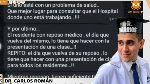 ¡Inhumano! Jefe de docencia castiga con más trabajo a médicos residentes por presentar reposos