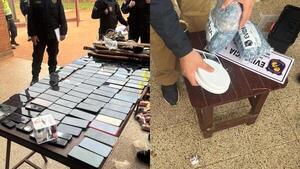 Incautan más de 90 celulares y drogas en el CERESO