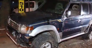 Camioneta volcó tras chocar dos vehículos en Fernando de la Mora Sur - SNT