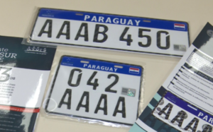 Cambio de chapa a la del Mercosur costará G. 700.000 y será opcional