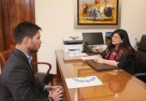 Vicepresidenta de la Corte Suprema se reunió con el ministro de la Niñez y Adolescencia