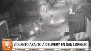Violento asalto a un delivery en San Lorenzo