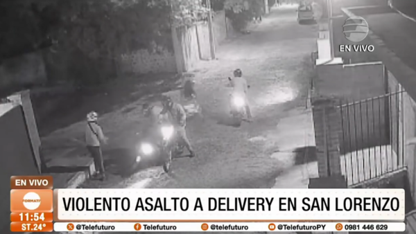 Violento asalto a un delivery en San Lorenzo