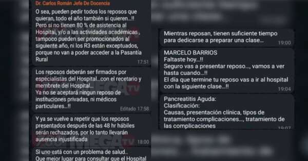 Diario HOY | Inhumana presión a residentes: ‘rajan’ a médico del Hospital de Trauma tras reveladores chats