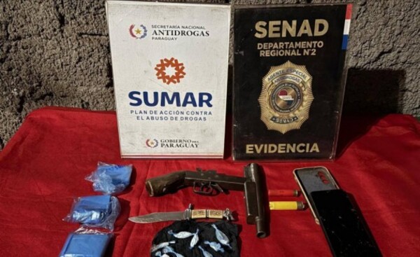 Intervienen punto de venta de drogas en Hernandarias