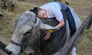 ¡La influencer Anne Walde se subió a un toro!