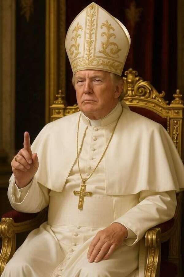 Trump postea en su cuenta de Truth Social una foto vestido de papa - Mundo - ABC Color