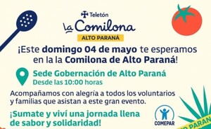 Comepar presente en la Comilona de Teletón de Alto Parana